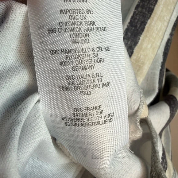 d&co. Striped V-Neck Blouse - Picture 6 of 8